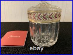 Coffret décor feuille en cristal Baccarat