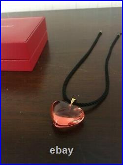 Collier Coeur (rose clair) en cristal de Baccarat