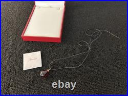 Collier goutte rouge en cristal de Baccarat