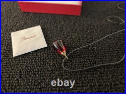 Collier goutte rouge en cristal de Baccarat