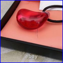 Collier pendentif rose cristal de Baccarat Pour Laurent Perrier. Série Limitée