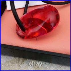 Collier pendentif rose cristal de Baccarat Pour Laurent Perrier. Série Limitée