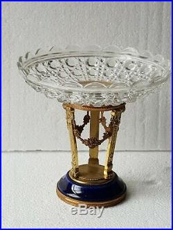Coupe baguier en cristal de BACCARAT et bronze doré style Néoclassique n°774