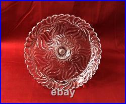 Coupe sur pied / compotier en cristal signé BACCARAT modèle ROSACES fruits Table