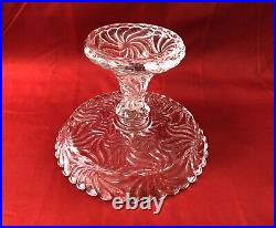 Coupe sur pied / compotier en cristal signé BACCARAT modèle ROSACES fruits Table
