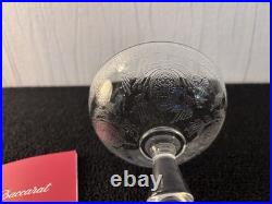 Coupes à champagne gravé modèle en cristal de Baccarat