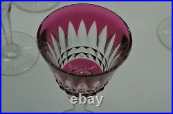 Cristal BACCARAT BUCKINGHAM PICCADILLY 6 grands Verres Roemers Couleur