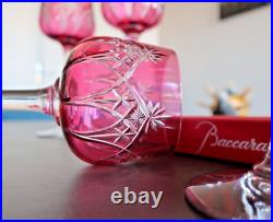 Cristal Baccarat, 11 verres à vin du Rhin / Roemer. Forme 8738, taille 9254