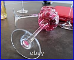 Cristal Baccarat, 11 verres à vin du Rhin / Roemer. Forme 8738, taille 9254