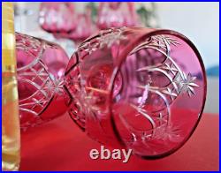 Cristal Baccarat, 11 verres à vin du Rhin / Roemer. Forme 8738, taille 9254