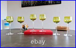 Cristal Baccarat, 12 verres à vin du Rhin / Roemer. Forme 8738, taille 9254
