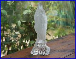 Cristal Baccarat 19e Vierge Marie Notre Dame de Lourdes Statue of Virgin Mary