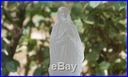 Cristal Baccarat 19e Vierge Marie Notre Dame de Lourdes Statue of Virgin Mary