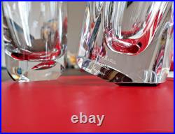 Cristal Baccarat, collection Projection rouge. En coffret, 1 carafe et 4 verres