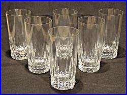 Cristal Baccarat modèle Buckingham Piccadilly 6 verres à orangeade ht 14,2 cm