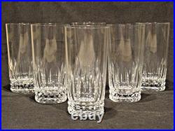 Cristal Baccarat modèle Buckingham Piccadilly 6 verres à orangeade ht 14,2 cm