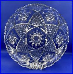 Cristal De Baccarat Grand Plat À Gâteaux Taillé Ø30cm Modèle Mandarin Ancien
