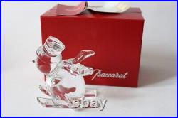 Cristal de BACCARAT bonhomme de neige skieur Noël (28491)