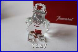 Cristal de BACCARAT bonhomme de neige skieur Noël (28491)