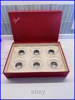 Cristal de Baccarat, Lot de 6 coupes à glace