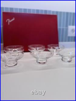 Cristal de Baccarat, Lot de 6 coupes à glace