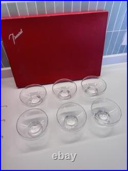 Cristal de Baccarat, Lot de 6 coupes à glace