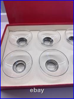 Cristal de Baccarat, Lot de 6 coupes à glace