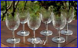 Cristal de Baccarat Nancy 6 anciens verres à eau 15,5 cm Set of 6 Water glasses