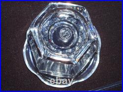 Cristal de Baccarat moutardier modèle Harcourt avec sa cuillère