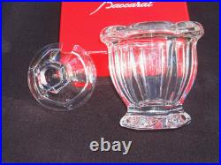 Cristal de Baccarat moutardier modèle Harcourt avec sa cuillère