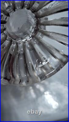 Deux Ancien moutardier cristal incolore et de cristal sablé signé BACCARAT Deux Ancien moutardier cristal incolore et de cristal sablé signé BACCARAT