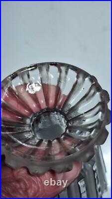 Deux Ancien moutardier cristal incolore et de cristal sablé signé BACCARAT Deux Ancien moutardier cristal incolore et de cristal sablé signé BACCARAT