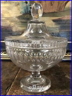Drageoir Cristal Saint St Louis Baccarat XIXeme Napoléon III Ancien Coupe Boite