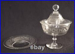 Drageoir / compotier cristal de Baccarat modèle Chanel (gravure 3458)