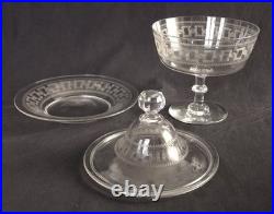 Drageoir / compotier cristal de Baccarat modèle Chanel (gravure 3458)