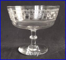 Drageoir / compotier cristal de Baccarat modèle Chanel (gravure 3458)