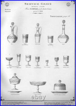 Drageoir / compotier cristal de Baccarat modèle Chanel (gravure 3458)
