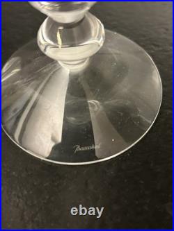 Duo flûtes à champagne en cristal de Baccarat (prix de la paire) fin XXe