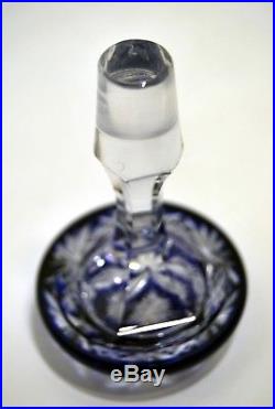 EXCEPTIONNELLE carafe BACCARAT 5 verres OVERLAY BLEU 1916 PRESTIGE MANDARIN TSAR