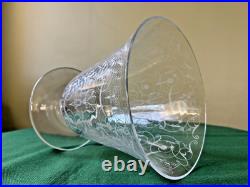 Elégant vase en cristal de Baccarat signé Modèle Michel Ange H 17,5 cm