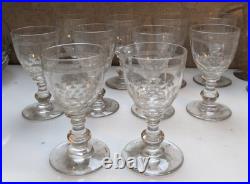 Ensemble 38 verres Baccarat modèle Chauny en cristal époque 1920 + carafe n 3