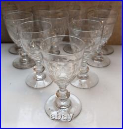 Ensemble 38 verres Baccarat modèle Chauny en cristal époque 1920 + carafe n 3