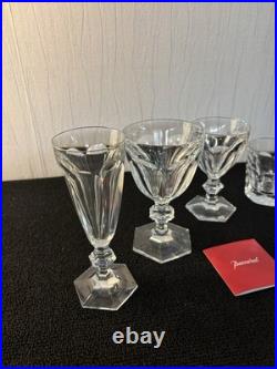 Ensemble 4 verres modèle Harcourt en cristal Baccarat (prix du lot)
