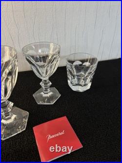 Ensemble 4 verres modèle Harcourt en cristal Baccarat (prix du lot)