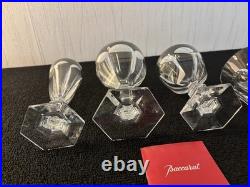 Ensemble 4 verres modèle Harcourt en cristal Baccarat (prix du lot)