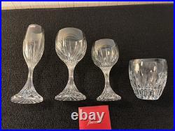 Ensemble 4 verres modèle Massena en cristal Baccarat (prix du lot) Ensemble 4 verres modèle Massena en cristal Baccarat (prix du lot)