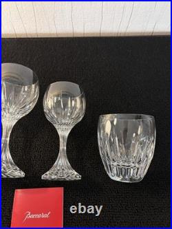 Ensemble 4 verres modèle Massena en cristal Baccarat (prix du lot)