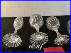 Ensemble 4 verres modèle Massena en cristal Baccarat (prix du lot)
