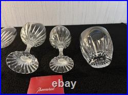 Ensemble 4 verres modèle Massena en cristal Baccarat (prix du lot)