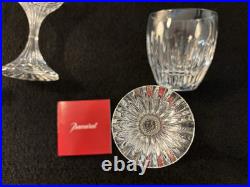 Ensemble 4 verres modèle Massena en cristal Baccarat (prix du lot)